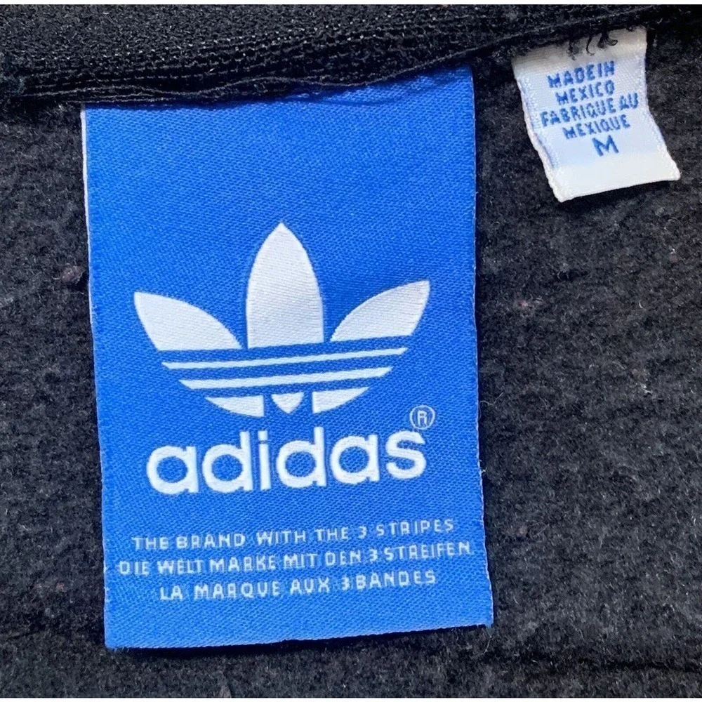 ADIDAS Mens M Jumper Cotton Blend Pullover Sweater Relaxed Fit Paisley